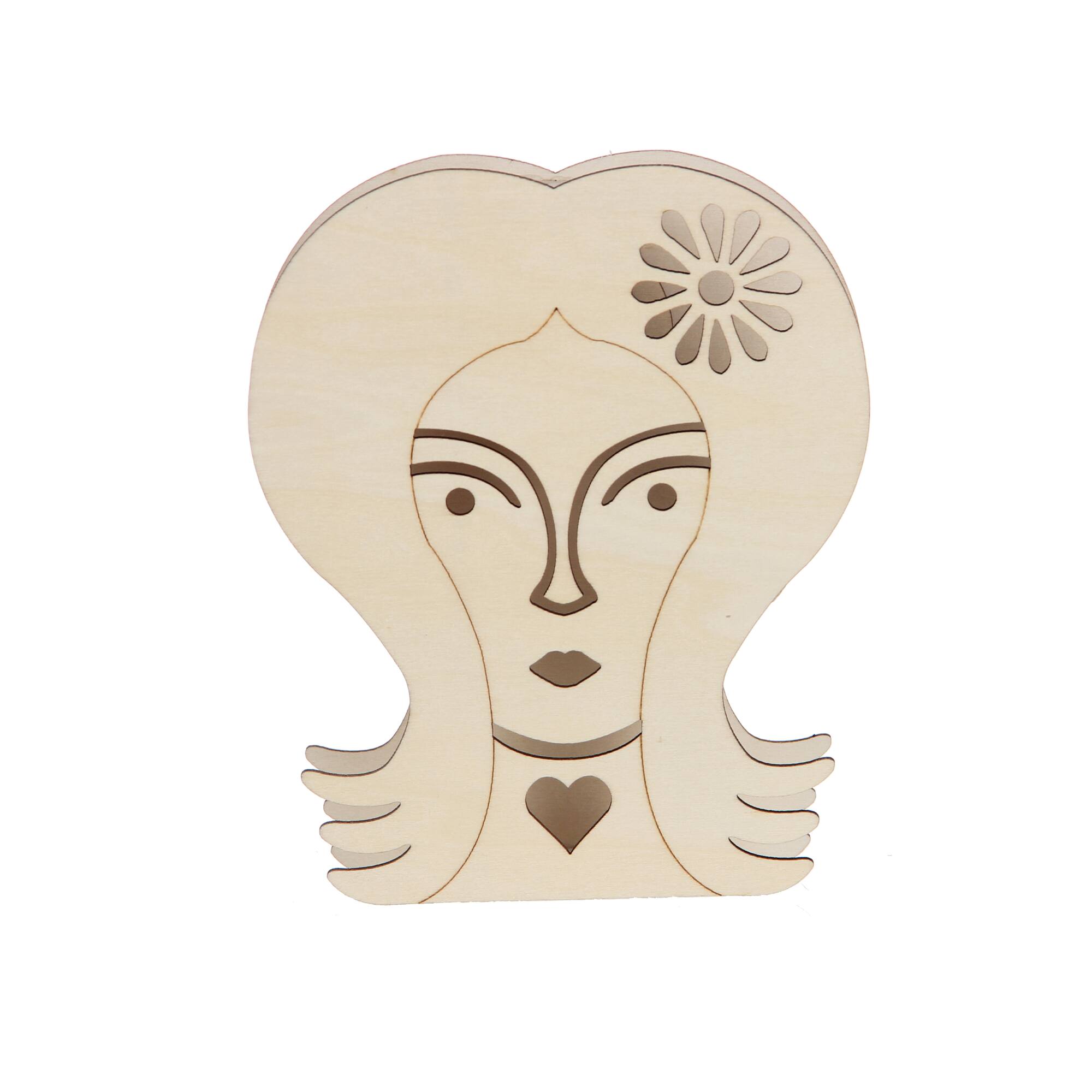 Jonathan Adler x Michaels 5.75" Free Love Flower Child DIY LED Wood Décor